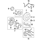 46540-42010 Toyota Genuine Oem Park Brake Shoes