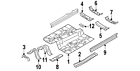 52140aj43a9p Subaru Genuine Oem Crossmember