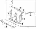 53029sg0409p Subaru Genuine Oem Upper Tie Bar