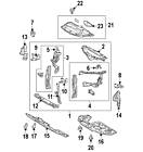 53216-0e020 Lexus 532160e020 Genuine Oem