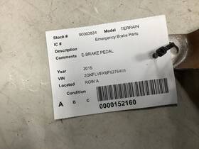 547.gm9h15 Terrain 2015 Emergency Brake Parts 315262