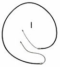 18p168 Acdelco Rear Right Brake Cable