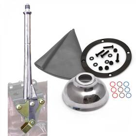 315521 American Shifter Company 16 Inch Transmission Mount Emergency Hand Brake With Grey Boot Black Ring And Cap