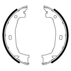 Ate 03-0137-0379-2 Parking Brake Shoe Set