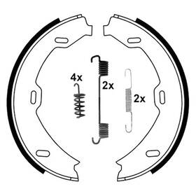 03-0137-4016-2 Ate For Mercedes-benz Cl500 2000-2006 Parking Brake Shoe Set 03-0137-4016-2 Ate For Mercedes-benz Cl500 2000-2006 Parking Brake Shoe Set