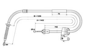24-3727-0242-2 Ate For Mini Cooper 2007-2015 Passenger Side Parking Brake Cable