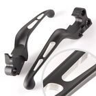 10201 Black Ergonomic Control Harley Kiwav 2-color Slotted Levers Cut Hand Ss-10201-lever-slotted-mbus