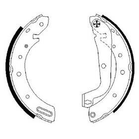 Bosch 077212049561 For Land Rover Range 1995-2002 Blue Rear Parking Brake Shoes