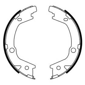 Bosch 077212064373 For Ford F-250 Super Duty 2011-2012 Bs990 Blue Rear Parking Brake Shoes