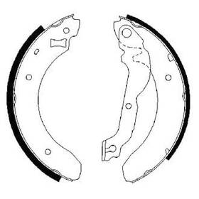 Bs784 Bosch For Chevy Camaro 1998-2002 Blue Parking Brake Shoes