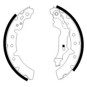 Bs828 Bosch For Bmw Z4 2003-2008 Blue Rear Parking Brake Shoes