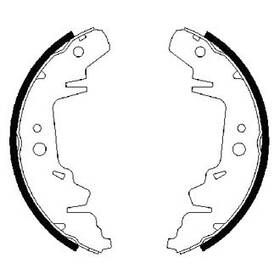Bs868 Bosch For Nissan Titan 2004-2015 Blue Rear Parking Brake Shoes
