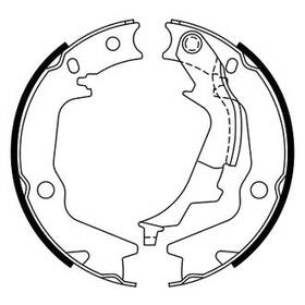 Bs989 Bosch For Chevy Silverado 2500 Hd 11-14 Blue Rear Parking Brake Shoes