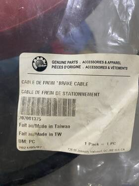 707001375 Can-am Spyder F3 Parking Brake Cable 2015-2024