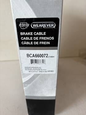 Bca660072 Carquest New Wearever Parking Brake Cable