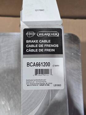 Bca661200 Carquest Park Brake Cable