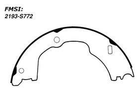 111.0772 Centric For Ford F-450 Super Duty 99-04 Premium Rear Parking Brake Shoes