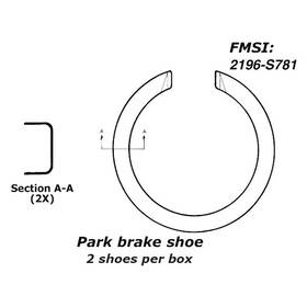 111.0781 Centric For Chevy Silverado 1500 99-13 Premium Rear Parking Brake Shoes