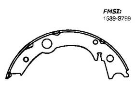 111.0796 Centric For Toyota Corolla 2005-2006 Premium Rear Parking Brake Shoes