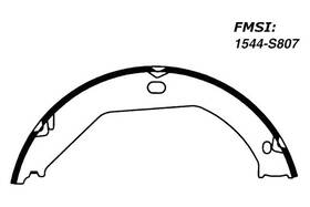 Centric 111.0807 For Jeep Grand Cherokee 1999-2004 Premium Rear Parking Brake Shoes