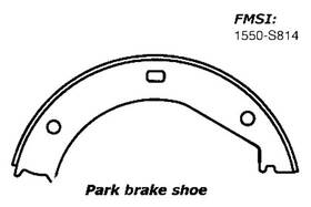 111.0817 Centric For Bmw Z3 1998-2002 Premium Rear Parking Brake Shoes