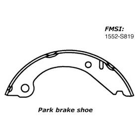 111.08190 Centric 111.0819 For Volvo 940 1991-1995 Premium Rear Parking Brake Shoes