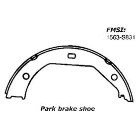111.08310 Centric 111.0831 For Bmw X1 2015 Premium Rear Parking Brake Shoes