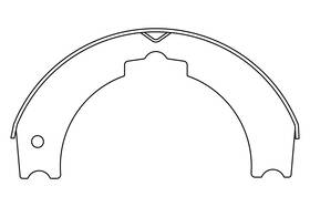111.08420 Centric 111.0842 For Workhorse W22 2001-2009 Premium Rear Parking Brake Shoes