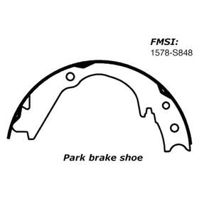 111.08480 Centric 111.0848 For Subaru Impreza 2004-2007 Premium Rear Parking Brake Shoes