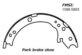 111.0863 Centric Premium Rear Parking Brake Shoes