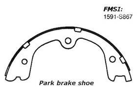 111.0867 Centric For Nissan Murano 2003-2007 Premium Rear Parking Brake Shoes