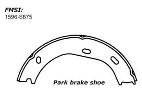 111.0875 Centric For Mercedes-benz 560sel 1990-1991 Premium Rear Parking Brake Shoes