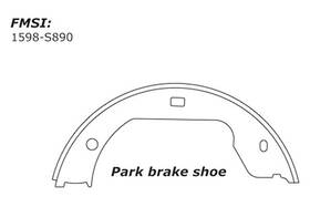111.08900 Centric 111.089 For Bmw X5 2000-2018 Premium Rear Parking Brake Shoes