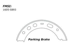 Centric 111.0893 For Porsche Boxster 2005-2008 Premium Rear Parking Brake Shoes
