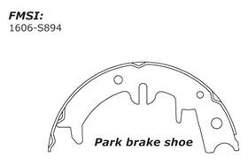 111.0894 Centric For Toyota Celica 1982-1985 Premium Rear Parking Brake Shoes
