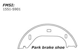 111.0901 Centric For Bmw M3 1990-1991 Premium Rear Parking Brake Shoes