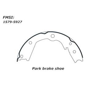 111.0927 Centric For Honda Pilot 2009-2015 Premium Rear Parking Brake Shoes