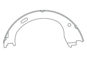111.0961 Centric For Ford F-150 2009-2011 Premium Rear Parking Brake Shoes