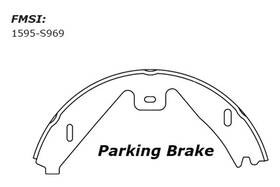 111.0969 Centric For Mercedes-benz Cls400 15-18 Premium Rear Parking Brake Shoes