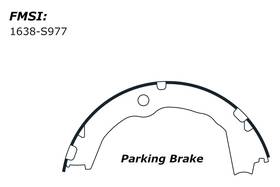 111.0977 Centric For Cadillac Srx 2010-2016 Premium Rear Parking Brake Shoes