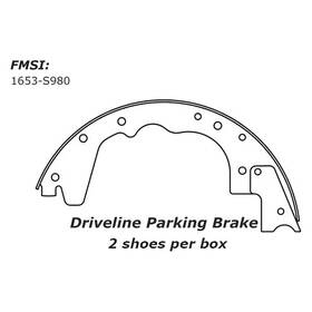 111.098 Centric For Hino 268a 2011-2014 Premium Rear Parking Brake Shoes