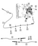 4779973ad Challenger Charger 300 Mopar Dodge Chrysler Genuine Parking Brake Cable Left