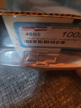 10055 Danchuk Billet Parking Brake Handle With Bowtie