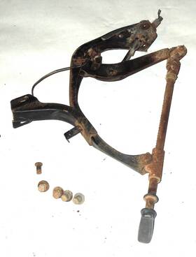36010-23402 Datsun 69 70 71 72 73 510 Wagon Us Oem Parking Brake Assy E-brake Handle And Frame