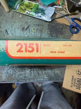 Eis 2151 Nos 1961-63 Buick Rear Brake Cable 86 Inch 34 Conduit