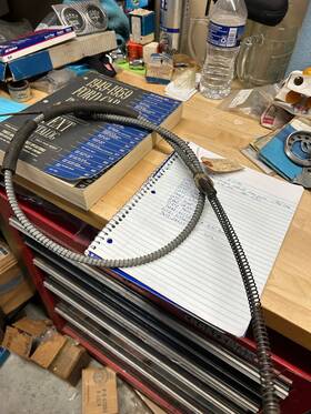D6tz-2a635-a Ford Nos 1976 Truck Parking Brake Cable 65 Inch Long
