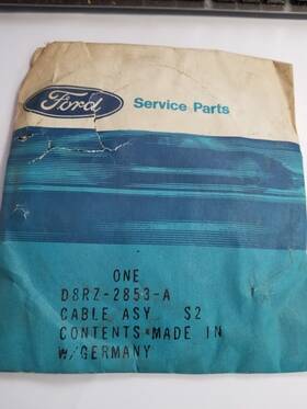 D8rz-2853-a Ford Oem Front Parking Brake Cable 1978 Fiesta