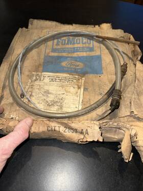 Citt-2853-aa Ford Fomoco New Oem F100 250 1961-1964 Front Parking Brake Cable Nos