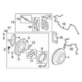 Hc3z2a637a Ford Oe For F-250 Super Duty 17-22 Rear Right Parking Brake Lever