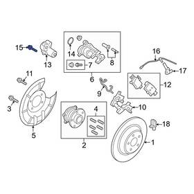 W715753s442 Ford Oe For Focus 2013-2018 Parking Brake Motor Bolt